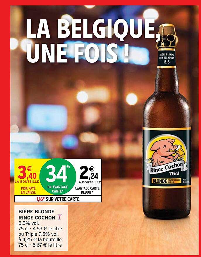 bière blonde rince cochon
