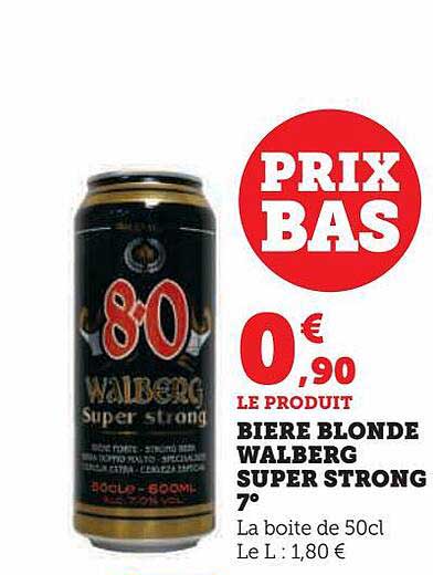 bière blonde walberg super strong 7°