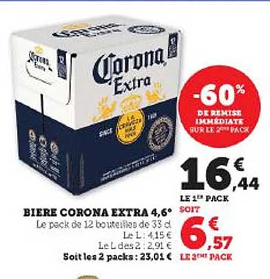 bière corona extra 4,6°