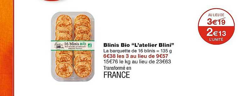 Blinis Bio "l'atelier Blini"