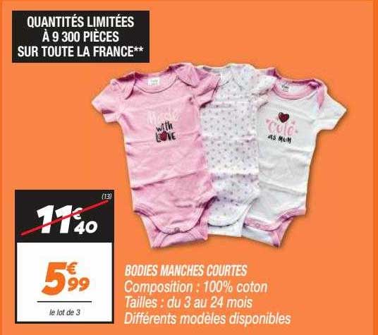 bodies manches courtes