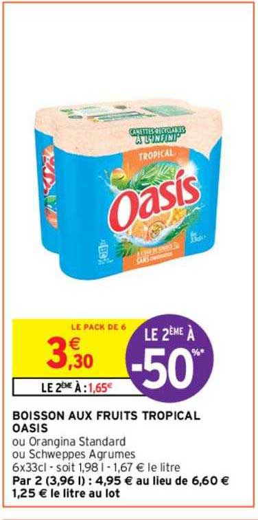 boisson aux frutis tropical oasis