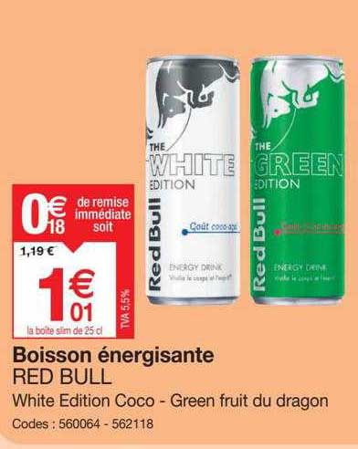 boisson énergisante red bull