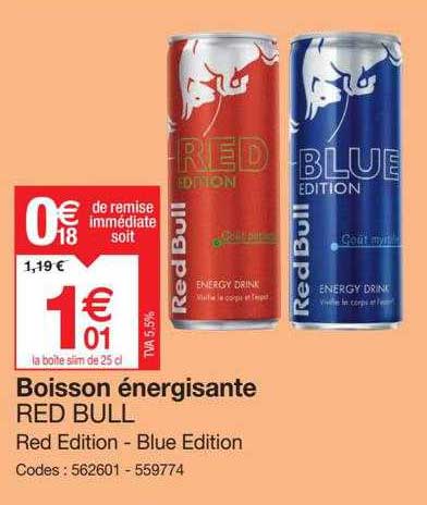 boisson énergisante red bull