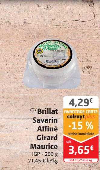 brillat savarin affiné girard maurice