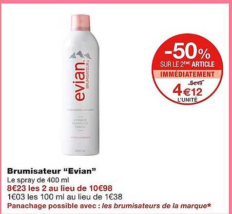 Brumisateur "evian"