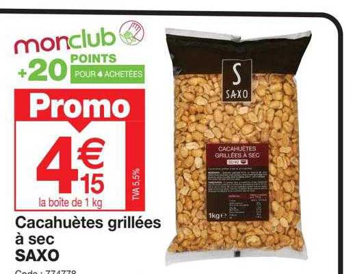 Cacahuètes Grillées à Sec Saxo