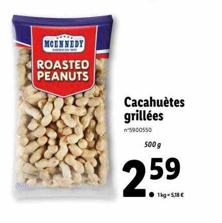 Cacahuètes Grillées Mcennedy