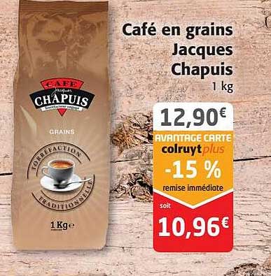 café en grains jacques chapuis