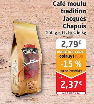 café moulu tradition jacques chapuis