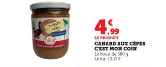 canard aux cèpes c'est mon coin