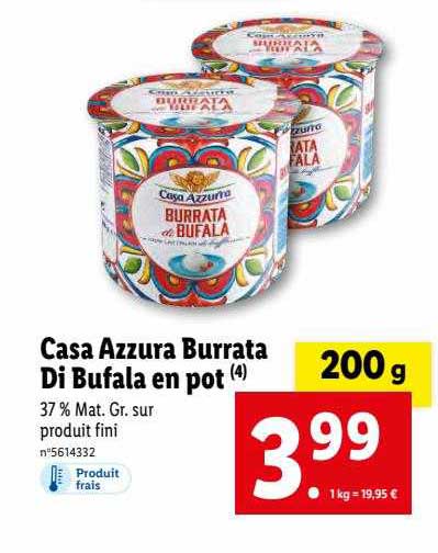 casa azzura burrata di bufala en pot