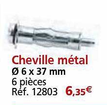 cheville métal