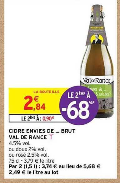 cidre envies de ... brut val de rance