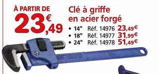 clé à griffe en acier forgé