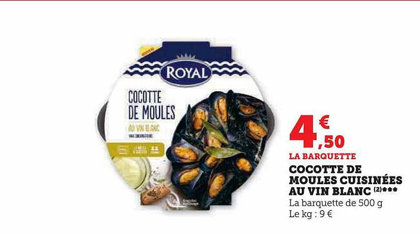Cocotte De Moules Cuisinées Au Vin Blanc
