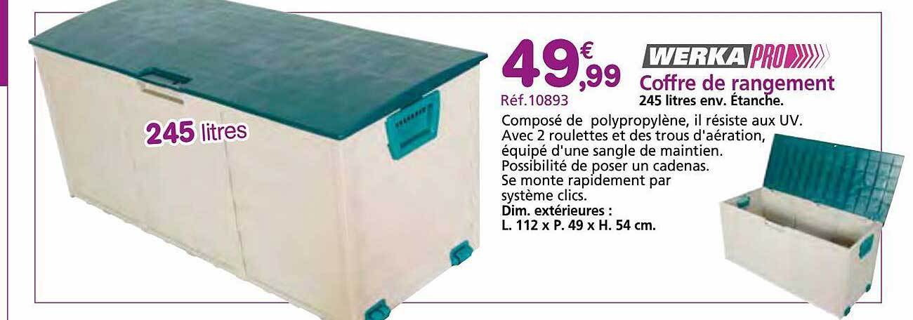 Coffre De Rangement Werka Pro