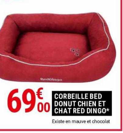 Corbeille Bed Donut Chien Et Chat Red Dingo