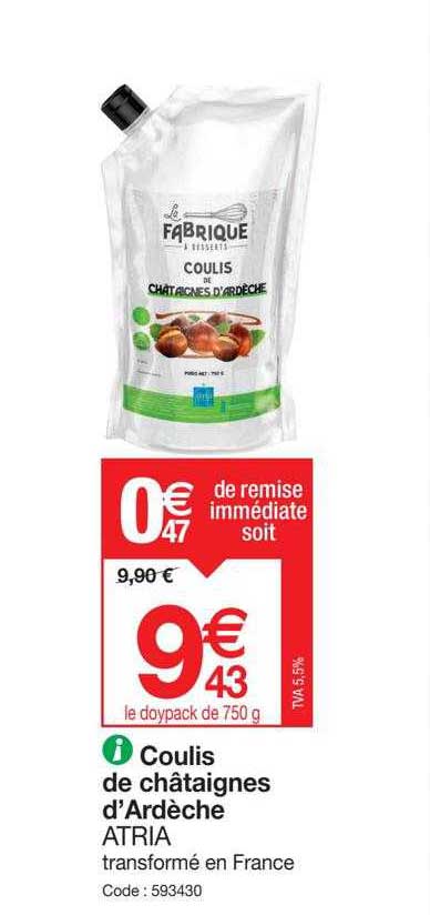 Coulis De Châtaignes D'ardèche Atria