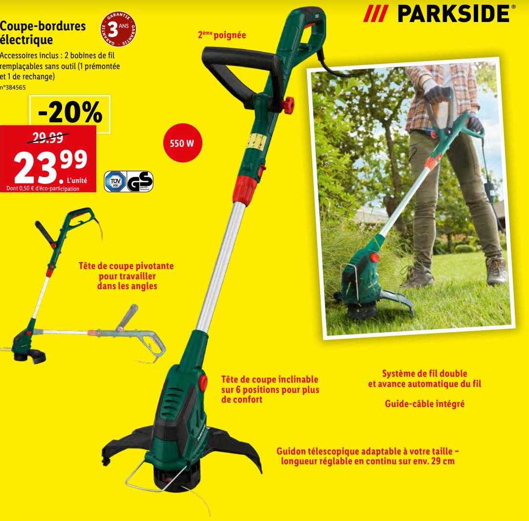coupe-bordures électrique parkside