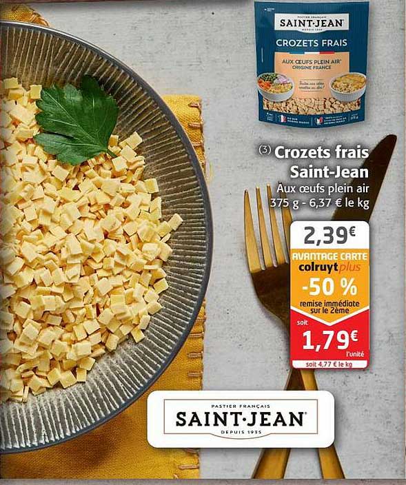 crozets frais saint-Jean