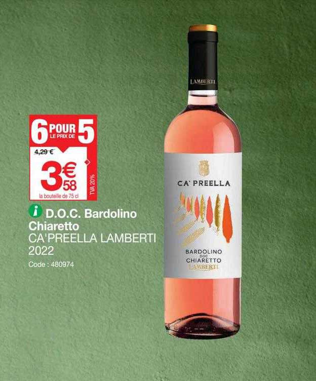 d.o.c. bardolino chiaretto ca'preella lamberti