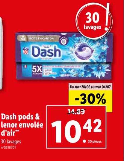 dash pods & lenor envolée d'air