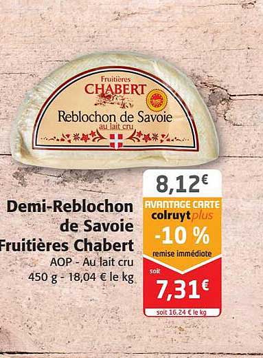 Demi-reblochon De Savoie Fruitières Chabert