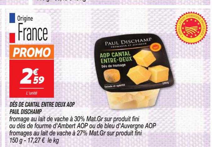 dés de cantal entre deux aop paul dischamp