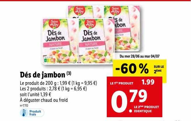 dés de jambon saint alby