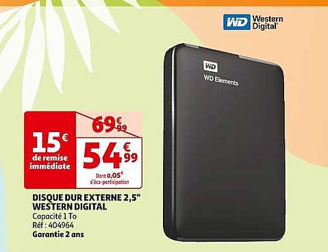 Disque Dur Externe 2,5" Western Digital