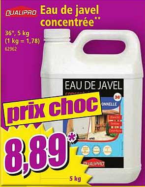 eau de javel concentrée qualipro