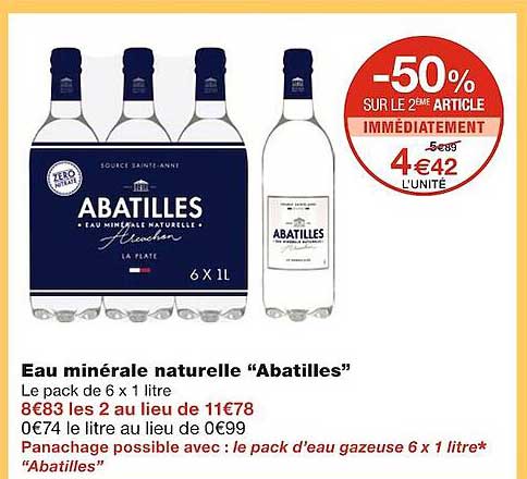eau minérale naturelle "abatilles"
