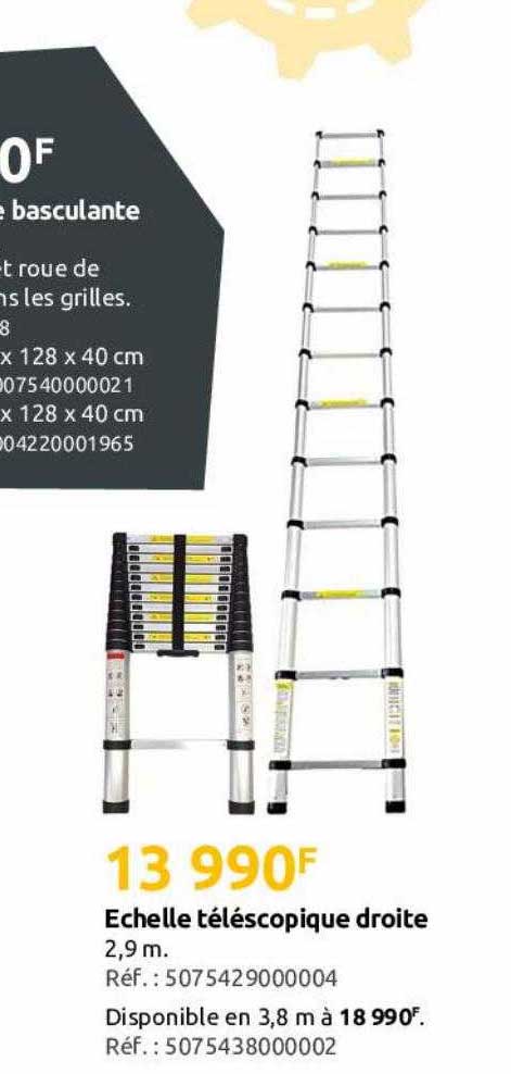 échelle Télescopique Droite