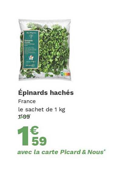 épinards Hachés