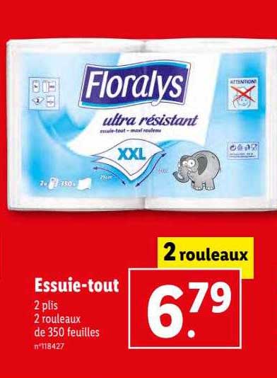 essuie-tout floralys