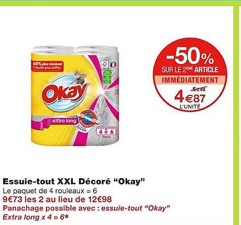 Essuie-tout Xxl Décoré "okay"