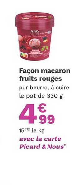 façon macaron fruits rouges