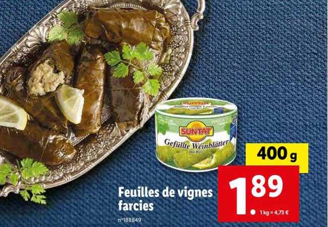 feuilles de vignes farcies suntat