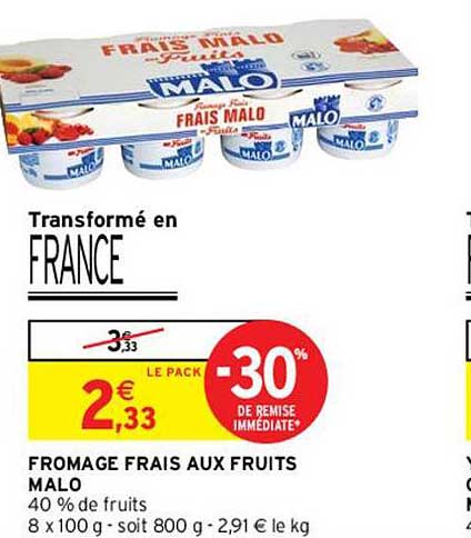 Fromage Frais Aux Fruits Malo