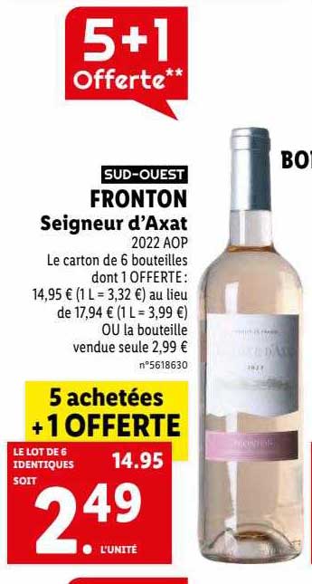 fronton seigneur d'axat 2022 aop