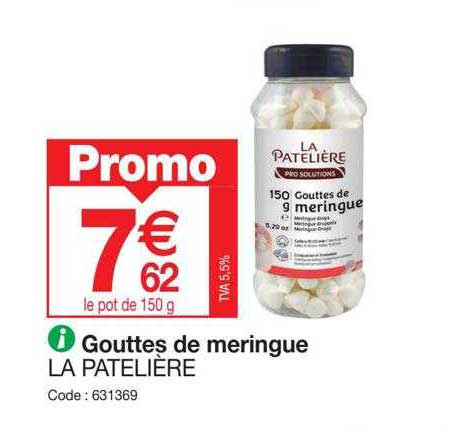 gouttes de meringue la patelière