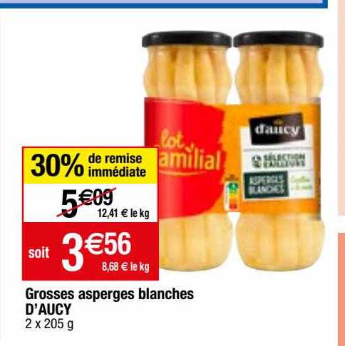 grosses asperges blanches d'aucy