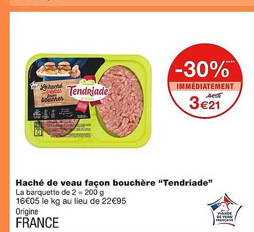 haché de veau façon bouchère "tendriade"