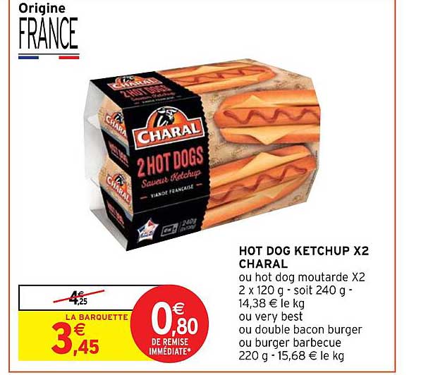 hot dog ketchup x2 charal
