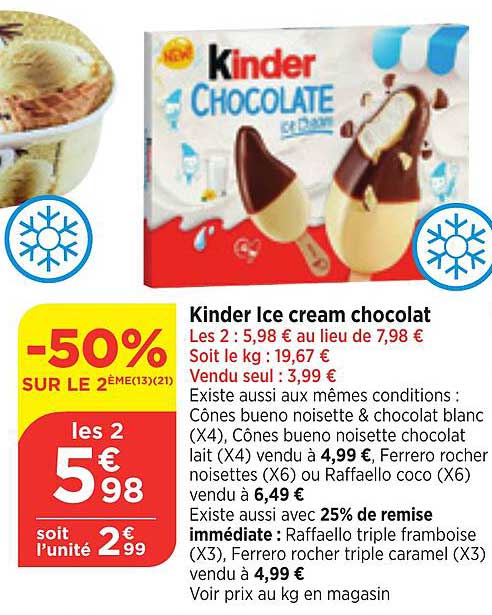 Ice Cream Chocolat Kinder