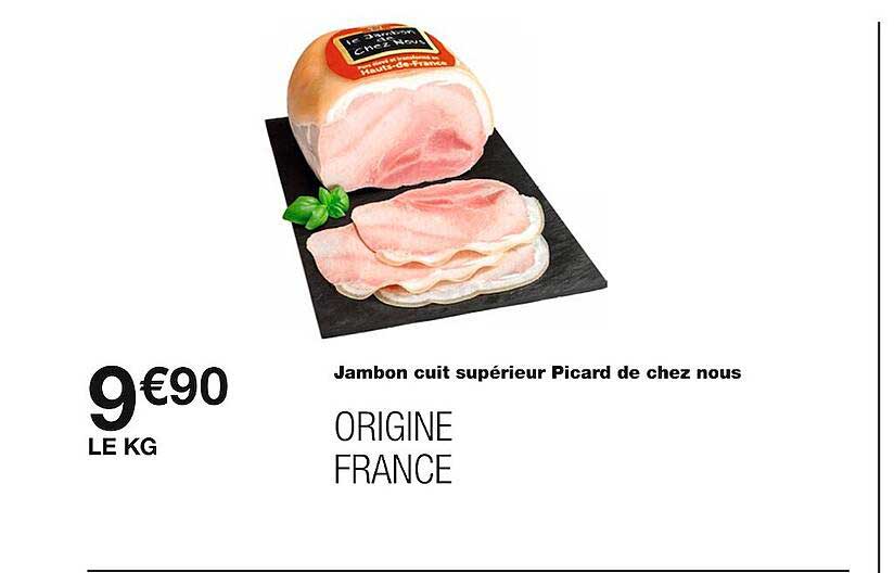 jambon cuit supérieur picard de chez nous