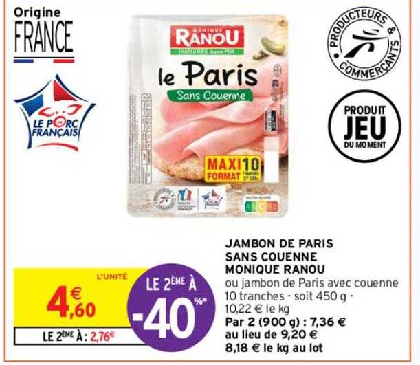 jambon de paris sans cuenne monique ranou