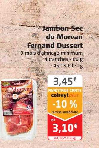 jambon sec du morvan fernand dussert