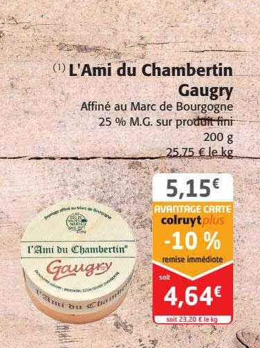 l'ami du chambertin gaugry